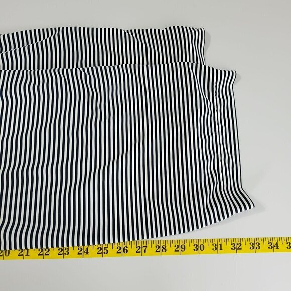 FootJoy Mens Golf Polo Size M Blue White Striped Short Sleeve Button LOGO - Picture 9 of 9